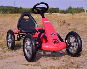 Super-Toys NAJNOWSZY GOKART NA PEDAŁY KOŁA POMPOWANE 1904 7