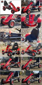 Super-Toys Wielki Gokart Na Pedały Formuła f-618 9