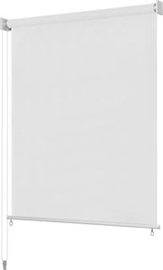 vidaXL Roleta zewnętrzna, biała, 60x140 cm, HDPE 1