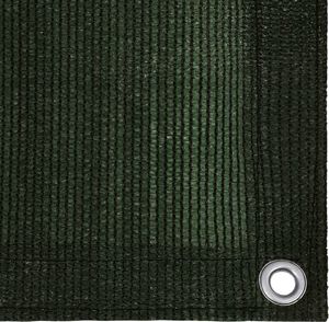 vidaXL Parawan balkonowy, ciemnozielony, 90x300 cm, HDPE 3