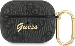 Guess Etui ochronne GUAP4GSMK 4G Script Metal Collection do AirPods Pro szare 1