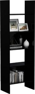 vidaXL Regał na książki, czarny, 60x35x180 cm, płyta wiórowa 3