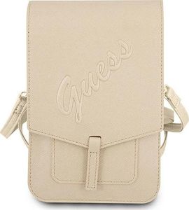 Guess Torebka GUWBRSAVSLG złoty/gold Saffiano Script 2
