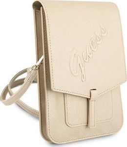 Guess Torebka GUWBRSAVSLG złoty/gold Saffiano Script 3