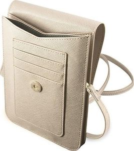 Guess Torebka GUWBRSAVSLG złoty/gold Saffiano Script 4
