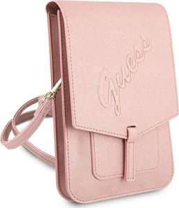 Guess Torebka Guess GUWBRSAVSPI różowy/pink Saffiano Script 3