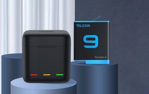 Telesin Ładowarka + 2x Akumulator Bateria Do Gopro Hero 9 5