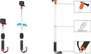 Telesin Monopod Grip Selfie Stick Przezroczysty Do Gopro Telesin 5