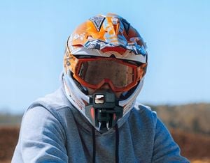 Telesin Uchwyt Mocowanie Na Kask Motor Motocykl Do Gopro Telesin 6