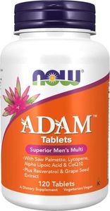Quicksilver Now Foods ADAM (multiwitaminy dla mężczyzn) - 120 tabletek 1