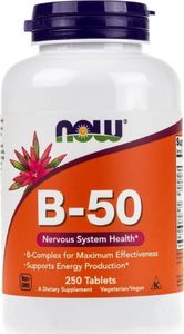 Quicksilver Now Foods Witamina B-50 - 250 tabletek 1