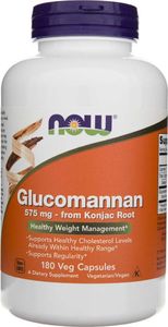 Quicksilver Now Foods Glukomannan 575 mg Konjac Root - 180 kapsułek 1