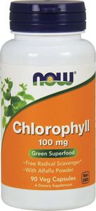 Quicksilver Now Foods Chlorofil 100 mg - 90 kapsułek 1