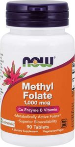 Quicksilver Now Foods Metylofolian 1000 mcg - 90 tabletek 1