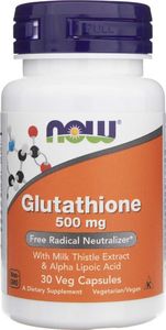 Quicksilver Now Foods Glutathione 500 mg - 30 kapsułek 1