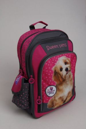 Beniamin Plecak The Sweet Pets Pies różowo-szary 2