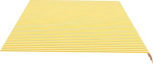 vidaXL Zapasowa tkanina na markizę, żółto-biała, 6x3,5 m 4