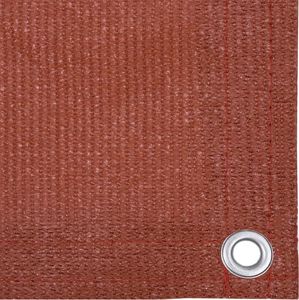 vidaXL Parawan balkonowy, terakotowy, 90x400 cm, HDPE 3