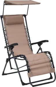 vidaXL Składane krzesło tarasowe, kolor taupe, tworzywo textilene 1