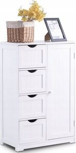 Costway Szafka komoda z 4 szufladami 5