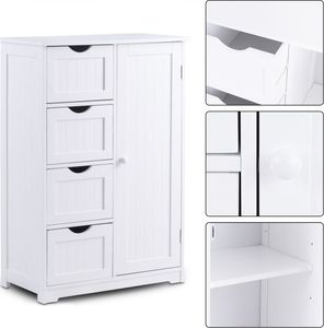 Costway Szafka komoda z 4 szufladami 6