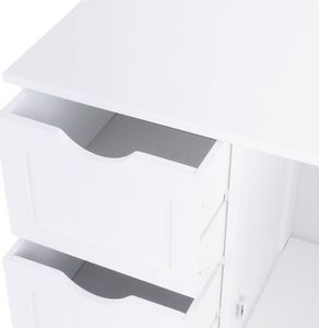 Costway Szafka komoda z 4 szufladami 7