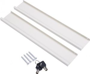 Costway Sejf ścienny elektroniczny ze stali na szyfr i klucz 5