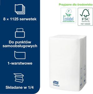 Tork Xpressnap® białe serwetki dyspenserowe 7