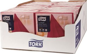 Tork Tork LinStyle - Serwetki obiadowe, premium - Bordowe 3