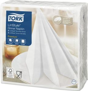Tork Tork LinStyle - Serwetki obiadowe, premium - Białe 1