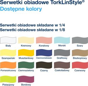 Tork Tork LinStyle - Serwetki obiadowe, premium - Białe 7