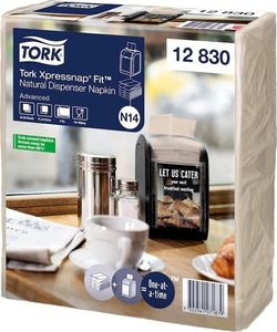 Tork Xpressnap Fit - Serwetki dyspenserowe, N14, 2-warstwy, advanced - Naturalne 2