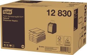 Tork Xpressnap Fit - Serwetki dyspenserowe, N14, 2-warstwy, advanced - Naturalne 6