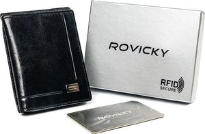 Rovicky Skórzany portfel unisex z podręczną portmonetką i klipsem na banknoty Rovicky Nie dotyczy 1