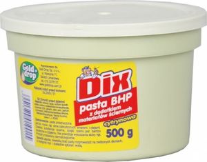 Dix Dix - Pasta BHP do mycia rąk, 500g - cytrynowa 1