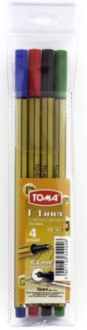 Toma Cienkopis F-Liner 0,4mm /4 kol. TOMA - TO-344 Z94 1