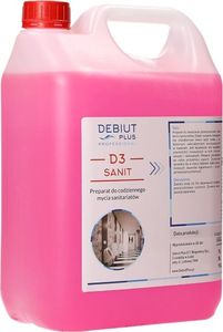 Debiut Plus Professional Debiut Plus Professional D3 Sanit - Preparat do codziennego mycia sanitariatów - 5 l 1