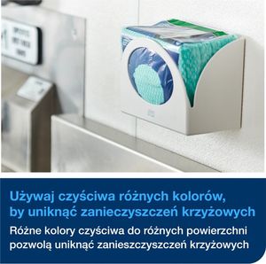 Tork Tork - Wielorazowe ściereczki włókninowe, 1-warstwowe, premium - Zielone 7
