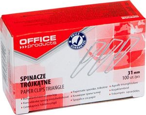 Office Products Spinacze trójkątne OFFICE PRODUCTS, 31mm, 100szt., srebrne 1