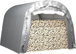 vidaXL Namiot magazynowy, 300x300 cm, stal, szary 2