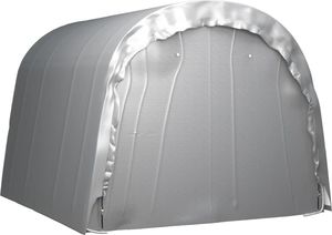 vidaXL Namiot magazynowy, 300x300 cm, stal, szary 5