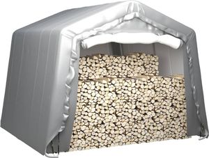 vidaXL Namiot magazynowy, 300x300 cm, stal, szary 2