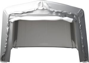 vidaXL Namiot magazynowy, 370 x 370 cm, stal, szary 3