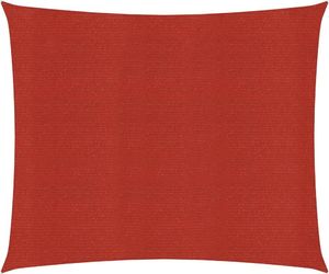 vidaXL Żagiel przeciwsłoneczny, 160 g/m, czerwony, 2x2 m, HDPE 1