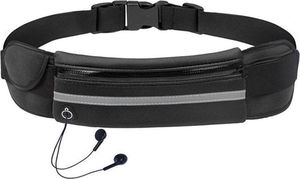 Hurtel Pas do biegania saszetka nerka na bidon etui na telefon z wyjściem na słuchawki niebieski 2