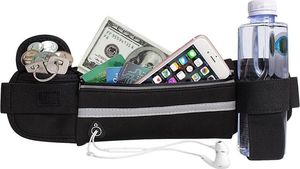 Hurtel Pas do biegania saszetka nerka na bidon etui na telefon z wyjściem na słuchawki niebieski 4