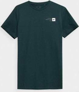 4f t-shirt męski H4Z21-TSM011 MORSKA ZIELEŃ r. L 1