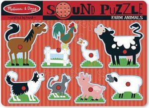Melissa & Doug Puzzle Farm animals dźwiękowe - 10726 1
