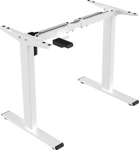 Biurko Spacetronik Moris Flex Brązowo-Białe 130 cm x 65 cm 7