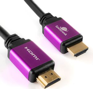 Kabel Spacetronik HDMI - HDMI 2m czarny (5903031025538) 2